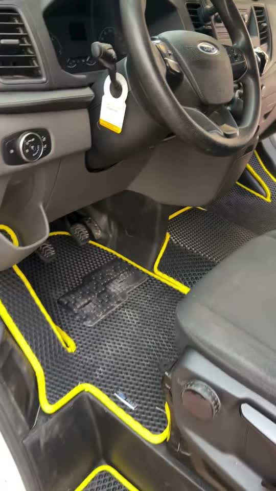 Ford Transit EVA paspas - Siyah taban, Sarı kenar